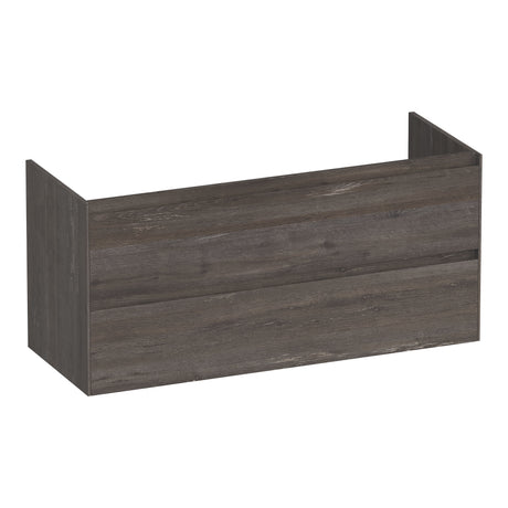 BRAUER Inspire onderkast 120 met 2 softclose lades greeploos en 2 sifon uitsparingen Driftwood OK-IN120-2DR
