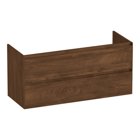 BRAUER Inspire onderkast 120 met 2 softclose lades greeploos en 2 sifon uitsparingen Forest Cacao OK-IN120-2FC