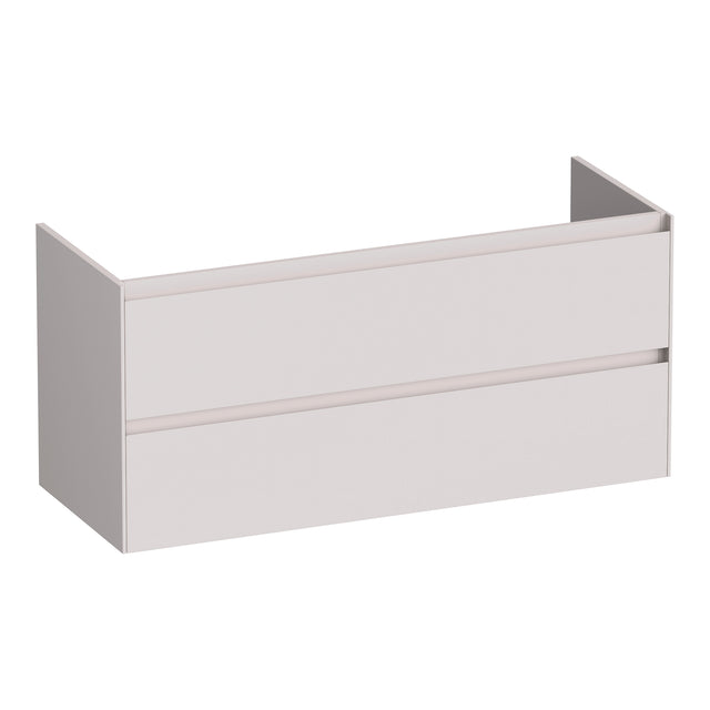 BRAUER Inspire onderkast 120 met 2 softclose lades greeploos en 2 sifon uitsparingen mat zand OK-IN120-2MS