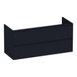 BRAUER Inspire onderkast 120 met 2 softclose lades greeploos en 2 sifon uitsparingen mat zwart OK-IN120-2MZ