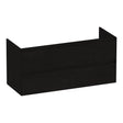 BRAUER Inspire onderkast 120 met 2 softclose lades greeploos en 2 sifon uitsparingen Timber Black OK-IN120-2TB
