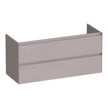 BRAUER Inspire onderkast 120 met 2 softclose lades greeploos en 2 sifon uitsparingen Timber Greige OK-IN120-2TE