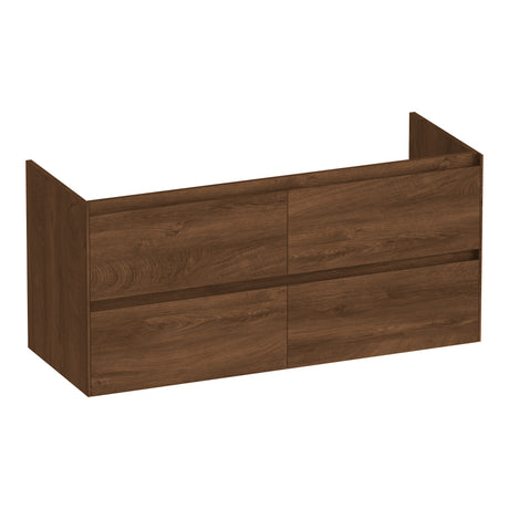 BRAUER Inspire onderkast 120 met 4 softclose lades greeploos en 2 sifon uitsparingen Forest Cacao OK-IN120-4FC
