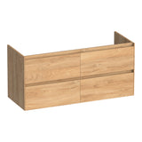 BRAUER Inspire onderkast 120 met 4 softclose lades greeploos en 2 sifon uitsparingen Forest Tan OK-IN120-4FT