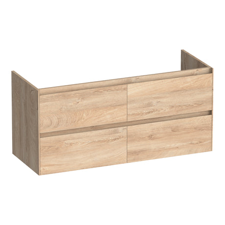 BRAUER Inspire onderkast 120 met 4 softclose lades greeploos en 2 sifon uitsparingen Forest Wheat OK-IN120-4FW