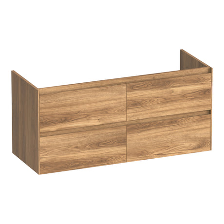BRAUER Inspire onderkast 120 met 4 softclose lades greeploos en 2 sifon uitsparingen Honey OK-IN120-4HO