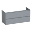 BRAUER Inspire onderkast 120 met 4 softclose lades greeploos en 2 sifon uitsparingen mat grijs OK-IN120-4MG