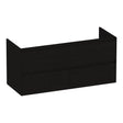 BRAUER Inspire onderkast 120 met 4 softclose lades greeploos en 2 sifon uitsparingen Timber Black OK-IN120-4TB