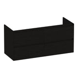 BRAUER Inspire onderkast 120 met 4 softclose lades greeploos en 2 sifon uitsparingen Timber Black OK-IN120-4TB