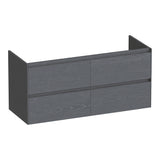 BRAUER Inspire onderkast 120 met 4 softclose lades greeploos en 2 sifon uitsparingen Timber Grey OK-IN120-4TG