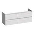 BRAUER Inspire onderkast 140 met 4 softclose lades greeploos en 2 sifon uitsparingen Forest Seashell OK-IN140FS
