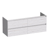 BRAUER Inspire onderkast 140 met 4 softclose lades greeploos en 2 sifon uitsparingen Forest Seashell OK-IN140FS