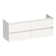 BRAUER Inspire onderkast 140 met 4 softclose lades greeploos en 2 sifon uitsparingen hoogglans wit OK-IN140HW