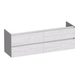 BRAUER Inspire onderkast 160 met 4 softclose lades greeploos en 2 sifon uitsparingen Forest Seashell OK-IN160FS