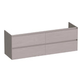 BRAUER Inspire onderkast 160 met 4 softclose lades greeploos en 2 sifon uitsparingen Timber Greige OK-IN160TE
