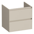 BRAUER Inspire onderkast 60 met 2 softclose lades greeploos en 1 sifon uitsparing mat beige OK-IN60MB