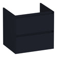 BRAUER Inspire onderkast 60 met 2 softclose lades greeploos en 1 sifon uitsparing mat zwart OK-IN60MZ