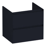 BRAUER Inspire onderkast 60 met 2 softclose lades greeploos en 1 sifon uitsparing mat zwart OK-IN60MZ