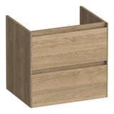 BRAUER Inspire onderkast 60 met 2 softclose lades greeploos en 1 sifon uitsparing Sunlit OK-IN60SL
