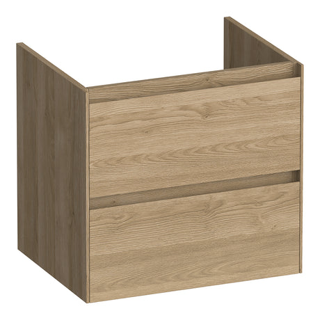 BRAUER Inspire onderkast 60 met 2 softclose lades greeploos en 1 sifon uitsparing Sunlit OK-IN60SL