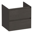 BRAUER Inspire onderkast 60 met 2 softclose lades greeploos en 1 sifon uitsparing Timber Anthracite OK-IN60TA