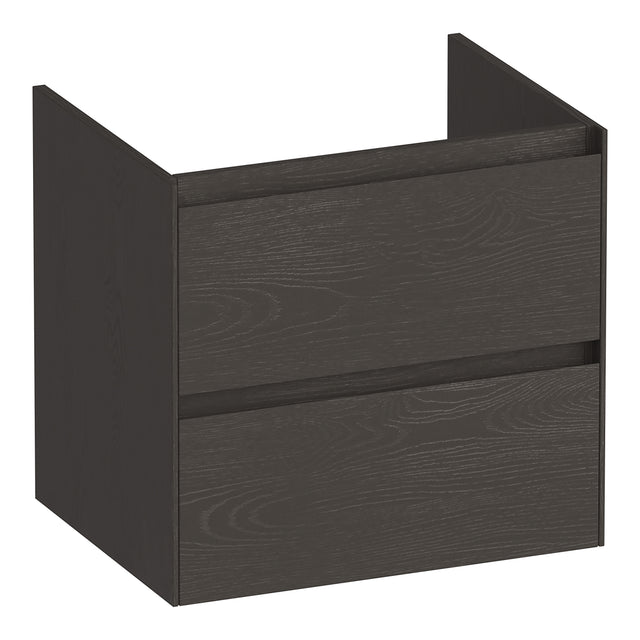 BRAUER Inspire onderkast 60 met 2 softclose lades greeploos en 1 sifon uitsparing Timber Anthracite OK-IN60TA
