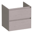 BRAUER Inspire onderkast 60 met 2 softclose lades greeploos en 1 sifon uitsparing Timber Greige OK-IN60TE