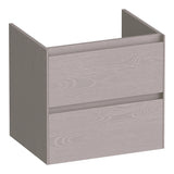 BRAUER Inspire onderkast 60 met 2 softclose lades greeploos en 1 sifon uitsparing Timber Greige OK-IN60TE