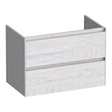 BRAUER Inspire onderkast 80 met 2 softclose lades greeploos en 1 sifon uitsparing Forest Seashell OK-IN80FS