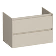 BRAUER Inspire onderkast 80 met 2 softclose lades greeploos en 1 sifon uitsparing mat beige OK-IN80MB