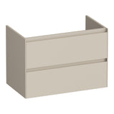 BRAUER Inspire onderkast 80 met 2 softclose lades greeploos en 1 sifon uitsparing mat beige OK-IN80MB