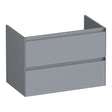 BRAUER Inspire onderkast 80 met 2 softclose lades greeploos en 1 sifon uitsparing mat grijs OK-IN80MG