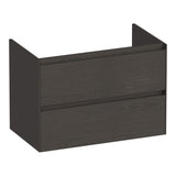 BRAUER Inspire onderkast 80 met 2 softclose lades greeploos en 1 sifon uitsparing Timber Anthracite OK-IN80TA