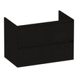 BRAUER Inspire onderkast 80 met 2 softclose lades greeploos en 1 sifon uitsparing Timber Black OK-IN80TB