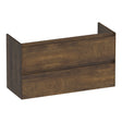 BRAUER Inspire onderkast ondiep 100 met 2 softclose lades greeploos en 1 sifon uitsparing Grove OK-INO100GR
