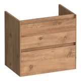 BRAUER Inspire onderkast ondiep 60 met 2 softclose lades greeploos en 1 sifon uitsparing Chateau OK-INO60CH