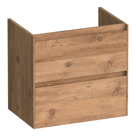 BRAUER Inspire onderkast ondiep 60 met 2 softclose lades greeploos en 1 sifon uitsparing Chateau OK-INO60CH