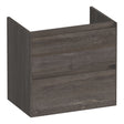 BRAUER Inspire onderkast ondiep 60 met 2 softclose lades greeploos en 1 sifon uitsparing Driftwood OK-INO60DR