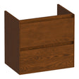 BRAUER Inspire onderkast ondiep 60 met 2 softclose lades greeploos en 1 sifon uitsparing lamellen eiken bruin OK-INO60LEB