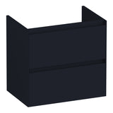 BRAUER Inspire onderkast ondiep 60 met 2 softclose lades greeploos en 1 sifon uitsparing mat zwart OK-INO60MZ