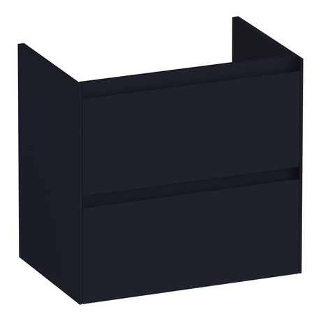 BRAUER Inspire onderkast ondiep 60 met 2 softclose lades greeploos en 1 sifon uitsparing mat zwart OK-INO60MZ