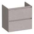 BRAUER Inspire onderkast ondiep 60 met 2 softclose lades greeploos en 1 sifon uitsparing Timber Greige OK-INO60TE