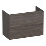 BRAUER Inspire onderkast ondiep 80 met 2 softclose lades greeploos en 1 sifon uitsparing Driftwood OK-INO80DR