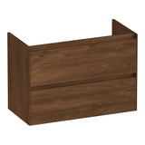 BRAUER Inspire onderkast ondiep 80 met 2 softclose lades greeploos en 1 sifon uitsparing Forest Cacao OK-INO80FC
