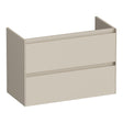 BRAUER Inspire onderkast ondiep 80 met 2 softclose lades greeploos en 1 sifon uitsparing mat beige OK-INO80MB