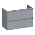 BRAUER Inspire onderkast ondiep 80 met 2 softclose lades greeploos en 1 sifon uitsparing mat grijs OK-INO80MG