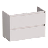 BRAUER Inspire onderkast ondiep 80 met 2 softclose lades greeploos en 1 sifon uitsparing mat zand OK-INO80MS