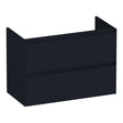 BRAUER Inspire onderkast ondiep 80 met 2 softclose lades greeploos en 1 sifon uitsparing mat zwart OK-INO80MZ