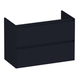 BRAUER Inspire onderkast ondiep 80 met 2 softclose lades greeploos en 1 sifon uitsparing mat zwart OK-INO80MZ