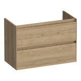 BRAUER Inspire onderkast ondiep 80 met 2 softclose lades greeploos en 1 sifon uitsparing Sunlit OK-INO80SL